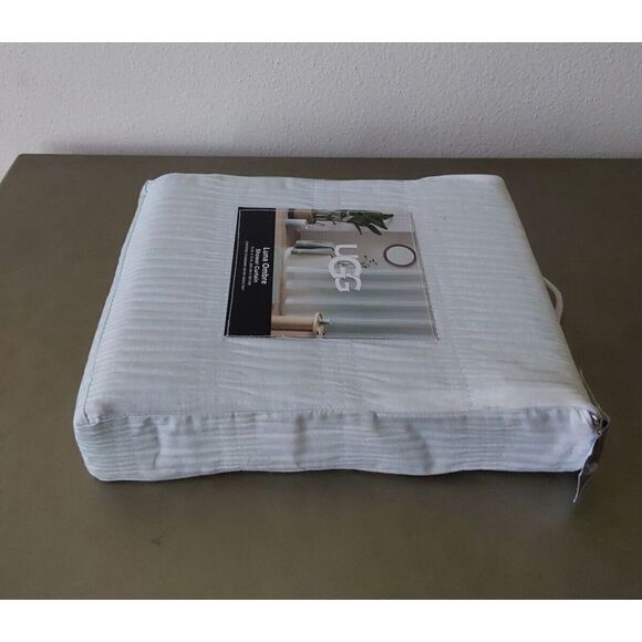 UGG Luna Ombre Fabric Shower Curtain 72 x72 Inches Cotton Blend AGAVE Light Blue - Picture 4 of 8